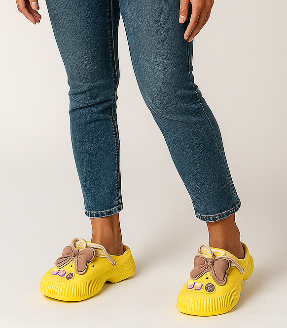 Chaussure d'été à nœud coloré